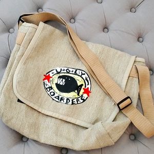 Woven Messenger Bag